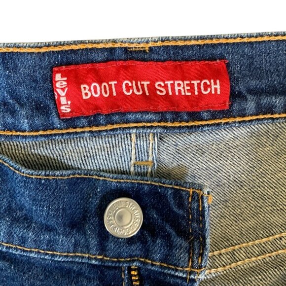 Levi's Bootcut Stretch Blue Jeans Women's 28x31 #339H - Picture 5 of 6